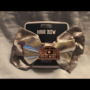 NEW - Disney Hair Bow - Star Wars Galaxy's Edge‎ - Droid Depot - Silver